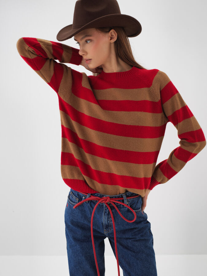 Wool Striped Sweater - Xint