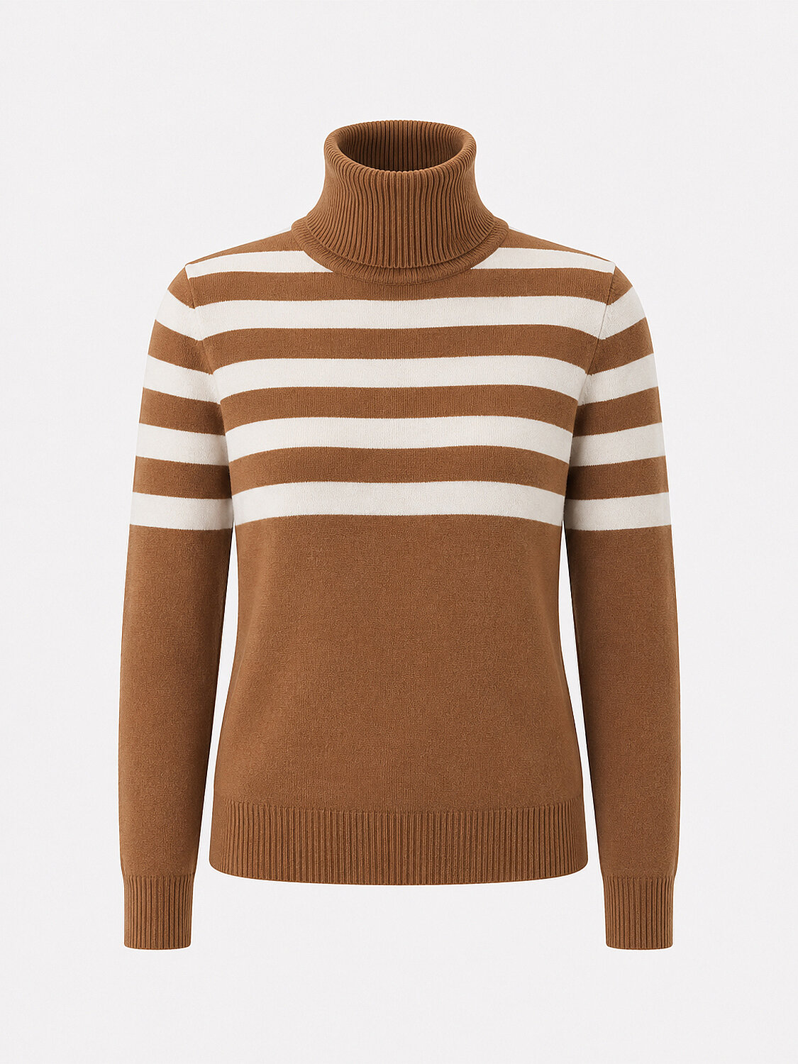 Wool Striped Turtleneck Sweater (5)