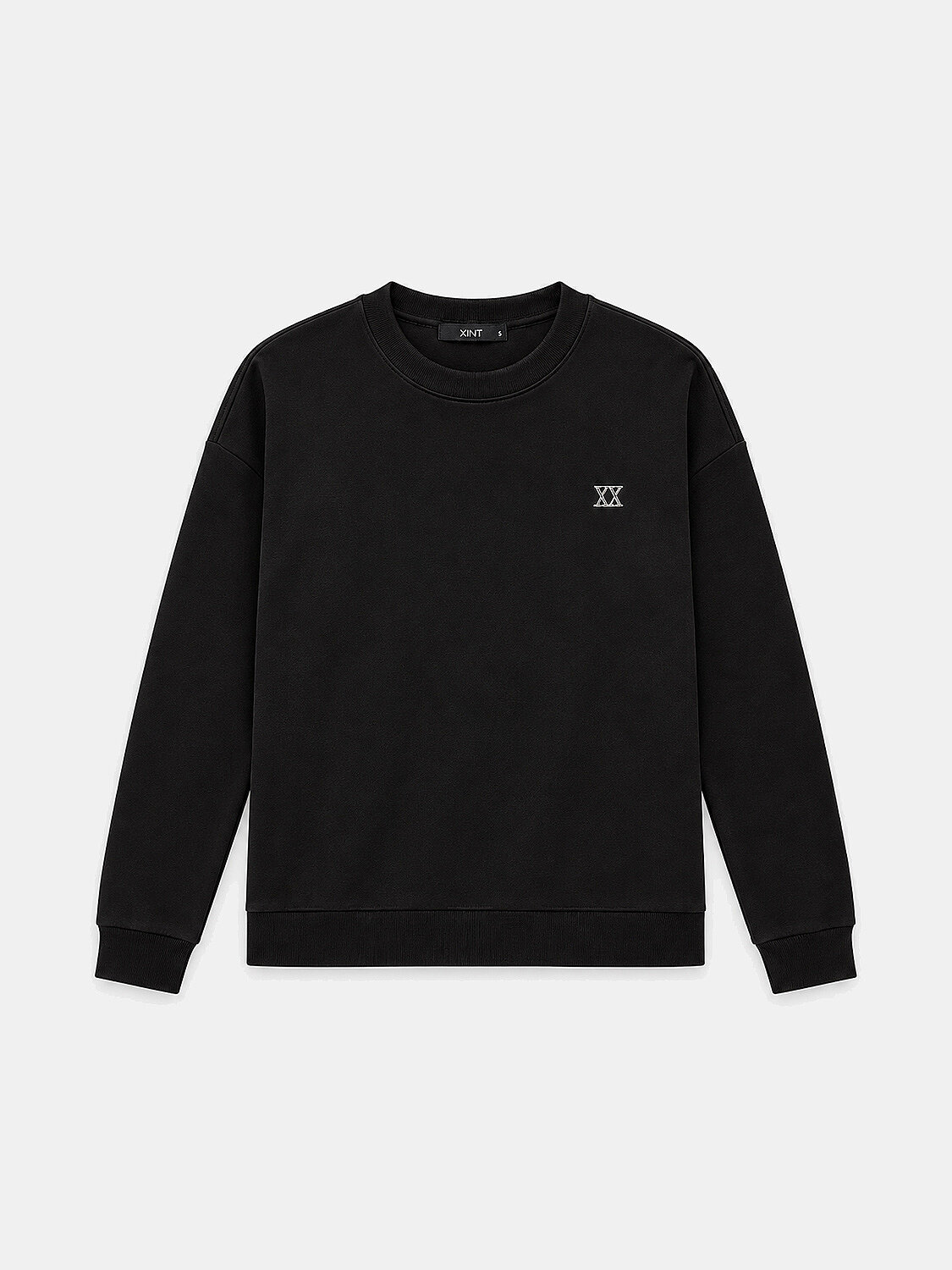 Black Modal Textured Oversized Sweatshirt (1)
