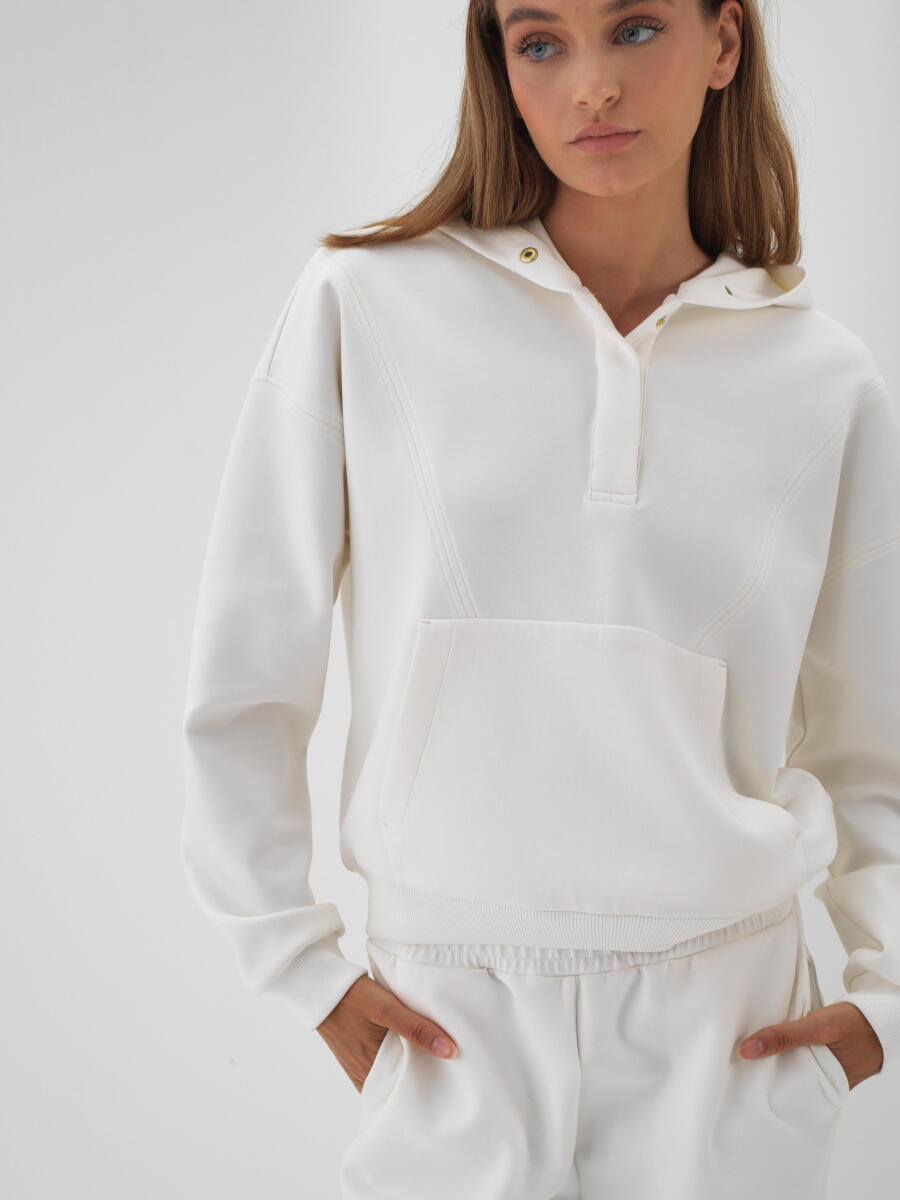 Plain Cotton Sweatshirt - 1