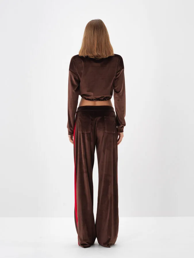 Corduroy Shiny Sweatshirt - Xint