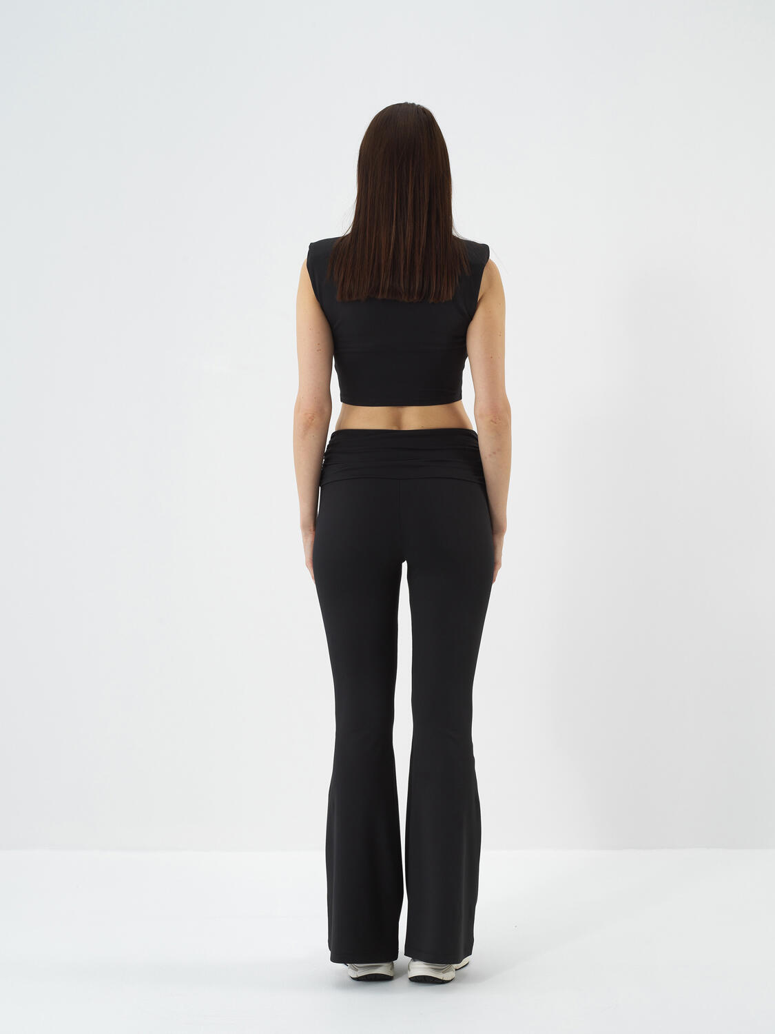 Black Flexible Textured Slim Fit Tights - 5