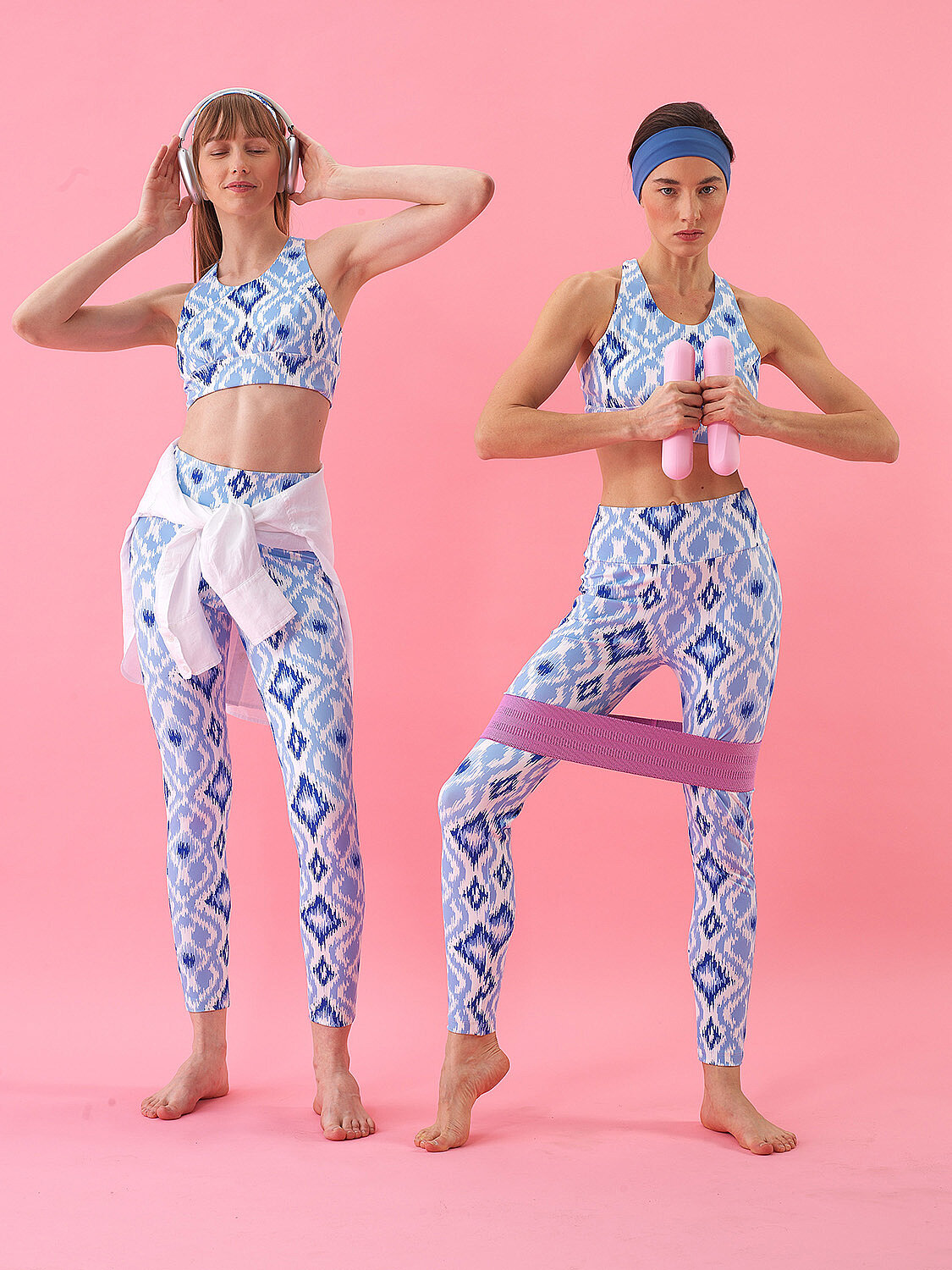 Blue Slim Fit Tights