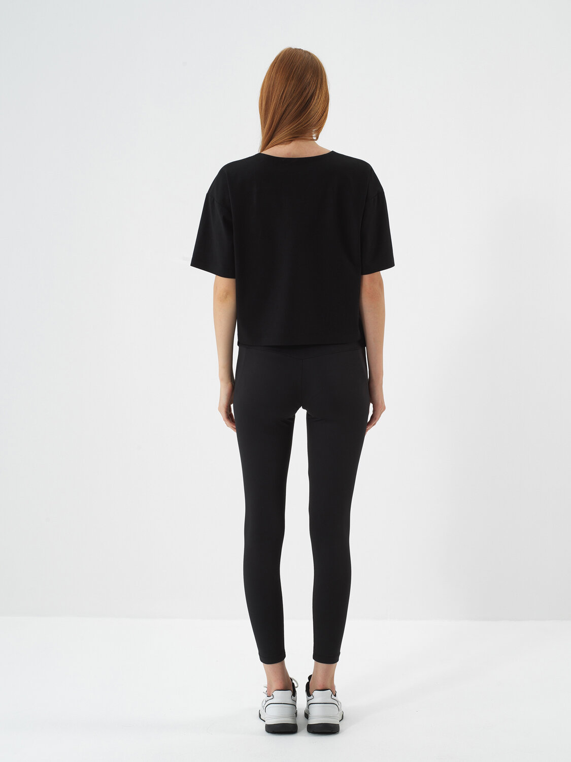 Black Cotton Textured Oversize T-Shirt - Xint