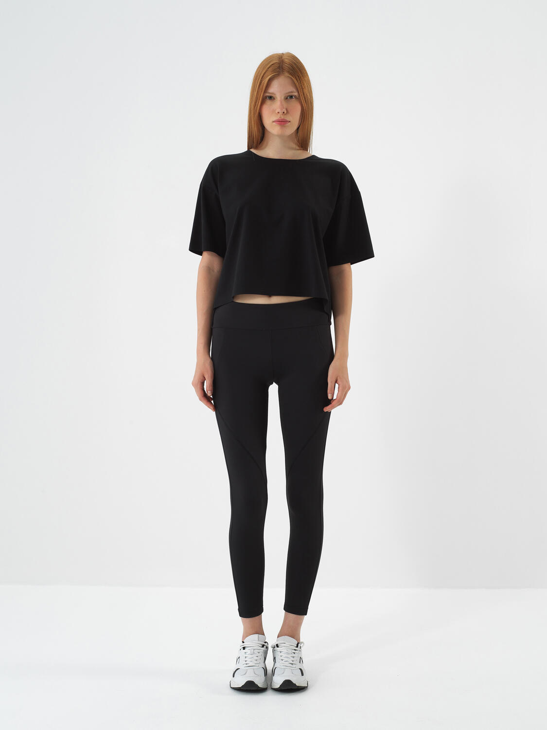 Black Cotton Textured Oversize T-Shirt - 2