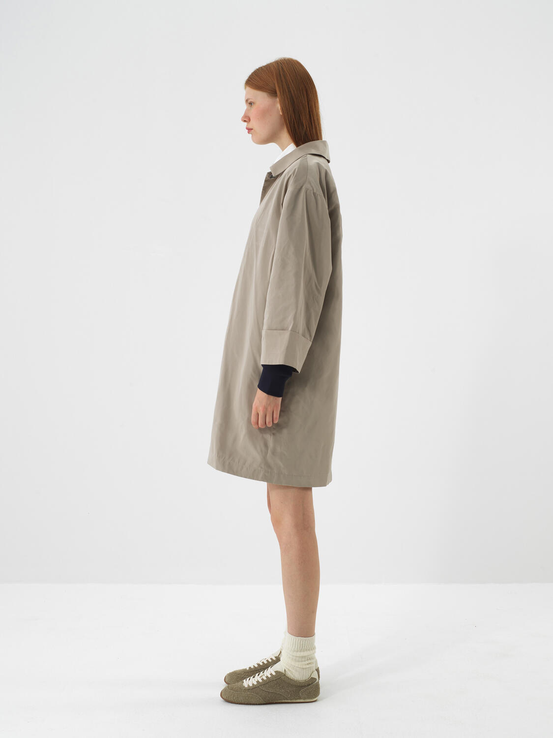 Oversize Trench Coat That Preserves Its Natural Form - 3