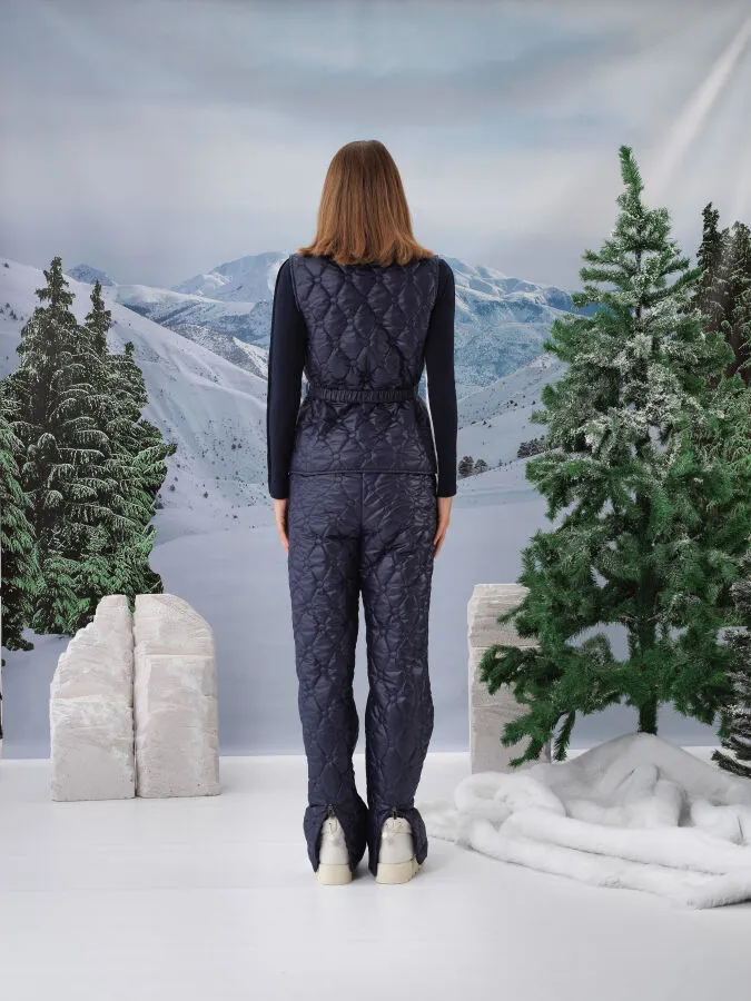 Plain Vest with Belt Detail - Xint