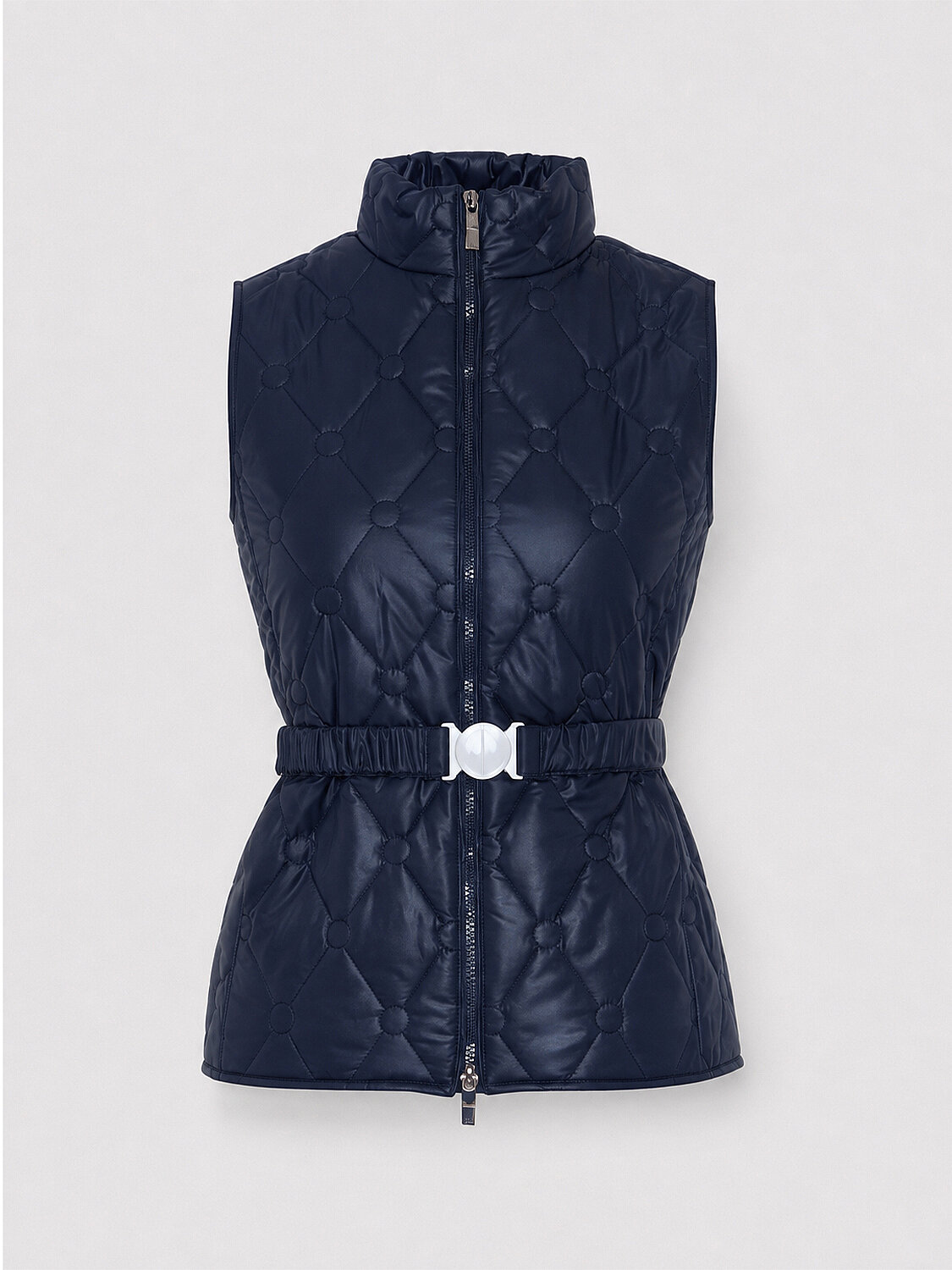 Plain Vest with Belt Detail - 5