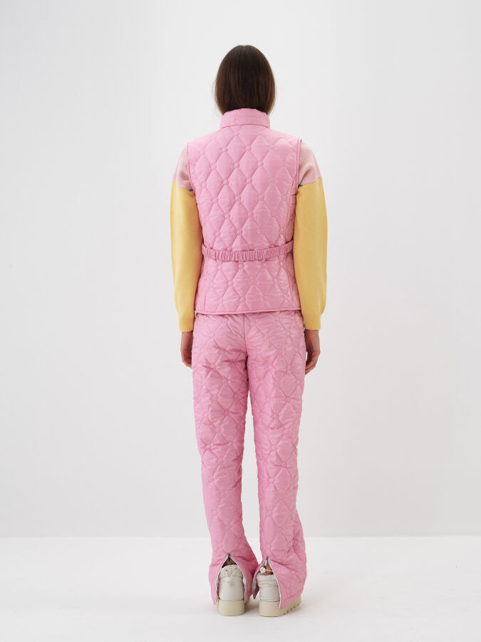 Plain Vest with Belt Detail - Xint