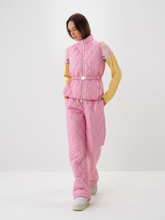 Plain Vest with Belt Detail - Xint