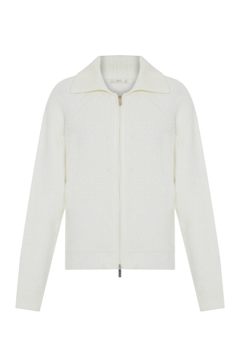 Printed Plain Cardigan - 5