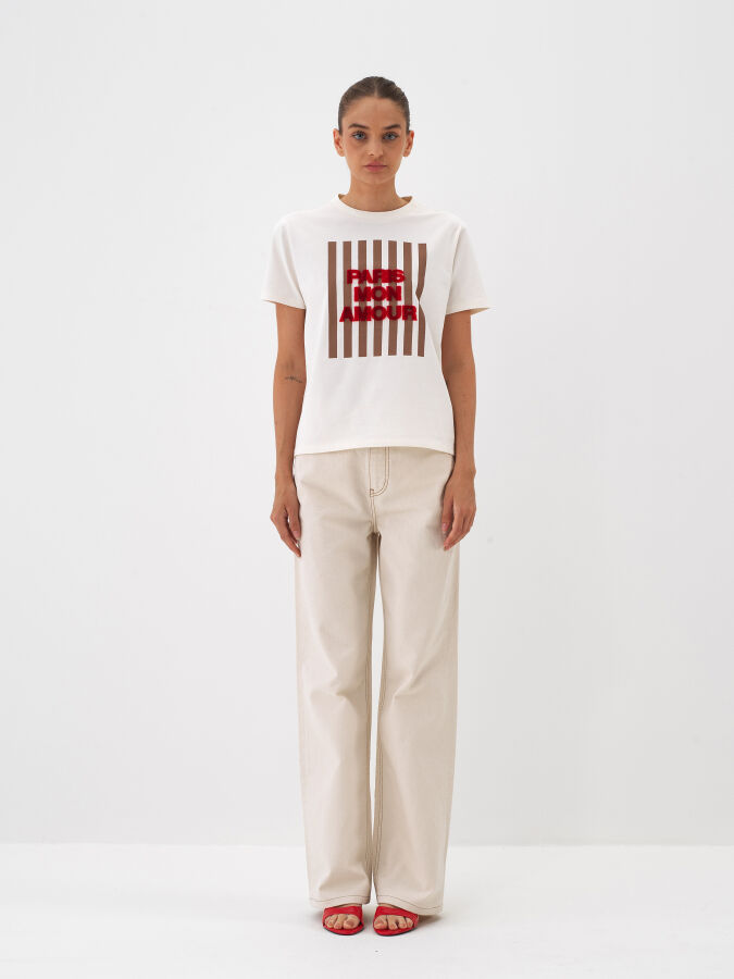 100% Cotton Printed T-Shirt - Xint