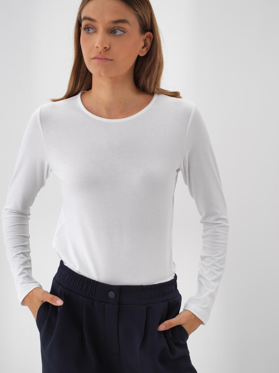 Modal Cotton Basic T-Shirt - 1