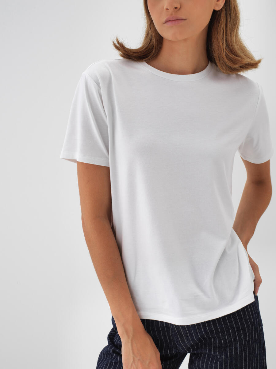 Modal Cotton Basic T-Shirt - 1