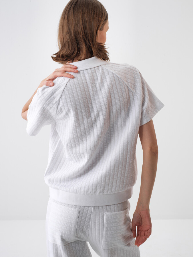 White Oversize Cotton T-Shirt - 4