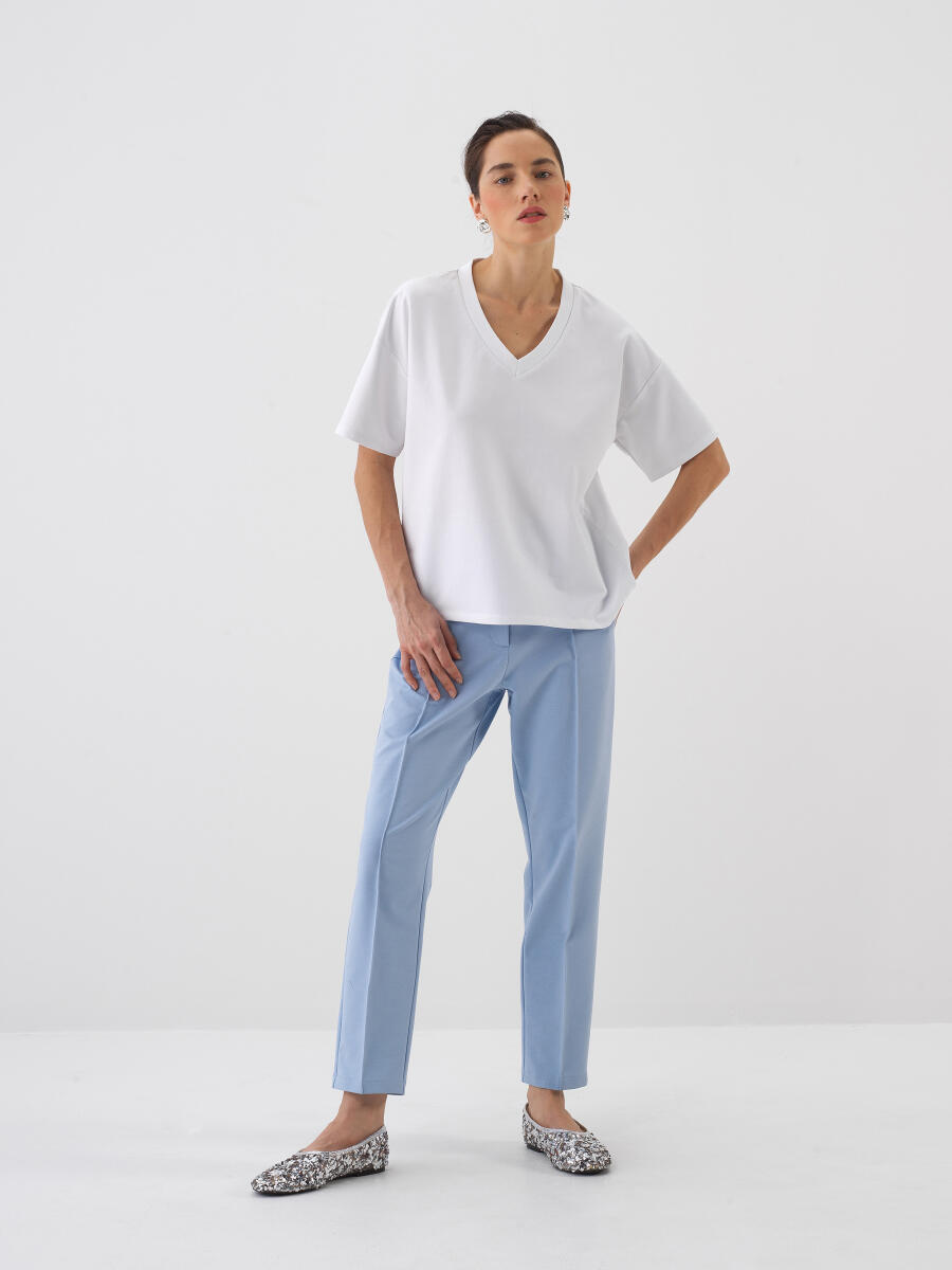 White Oversize Cotton T-Shirt - 2