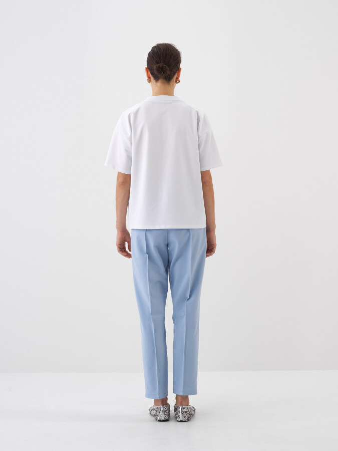 White Oversize Cotton T-Shirt - 5