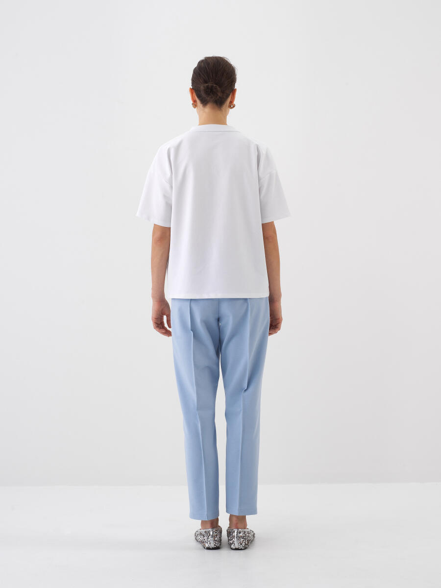 White Oversize Cotton T-Shirt - 5