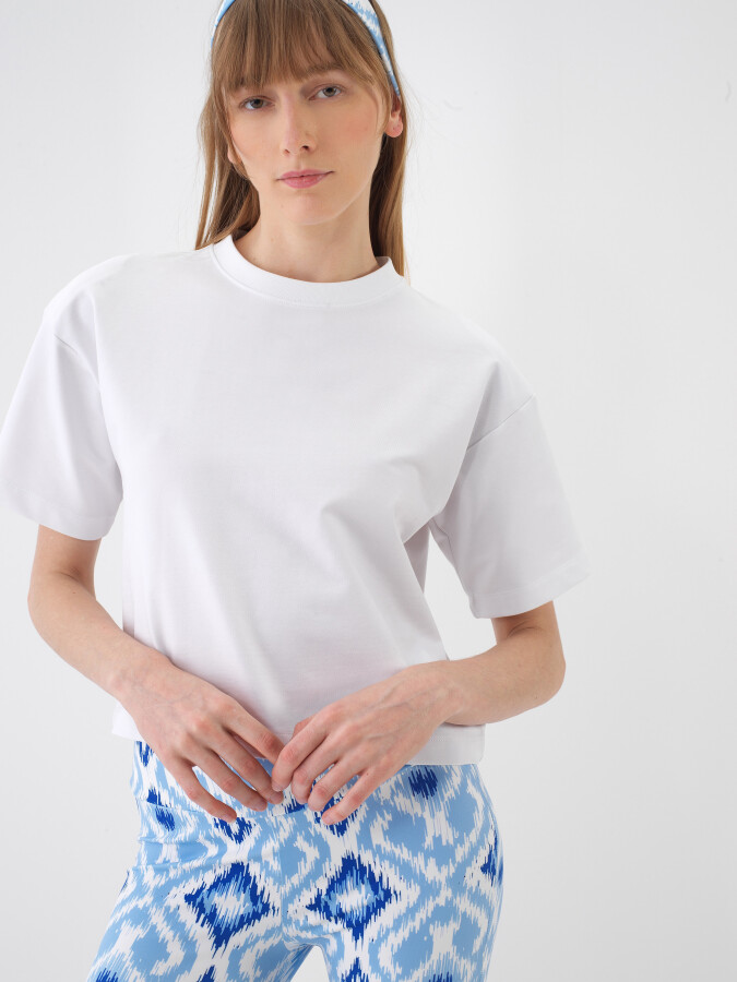 White Oversize Cotton T-Shirt 