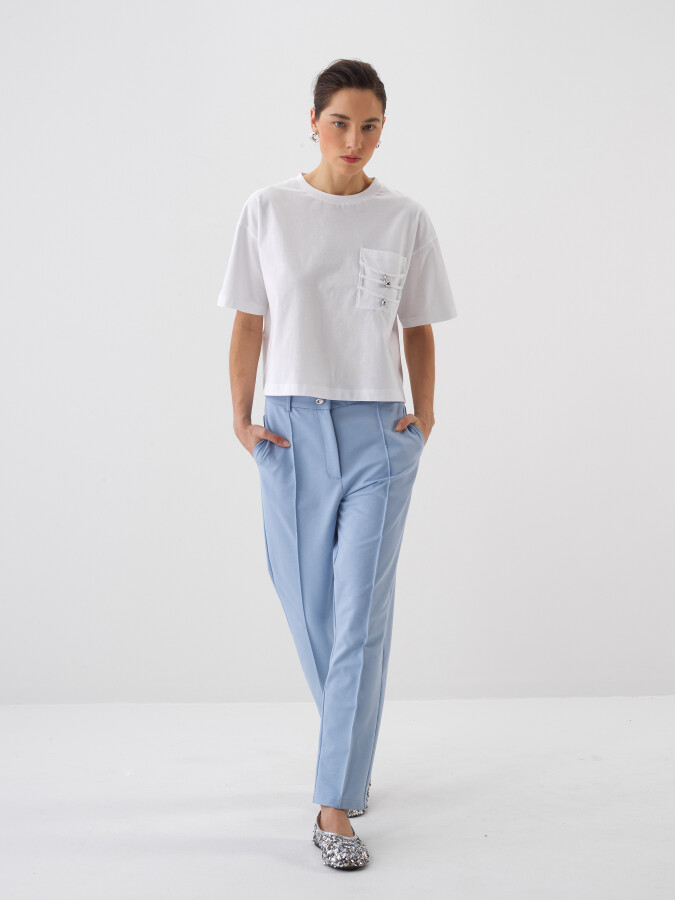 White Oversize Cotton T-Shirt - 2