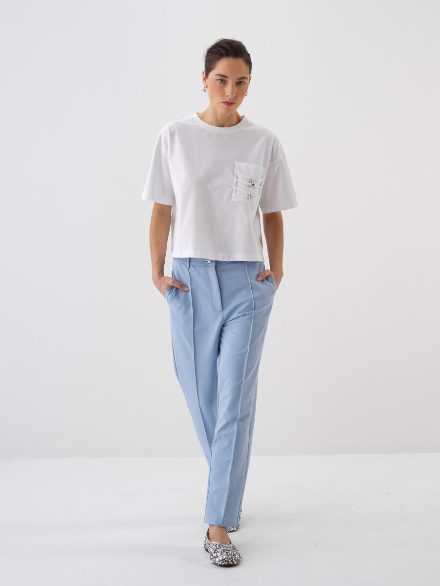 White Oversize Cotton T-Shirt - 2