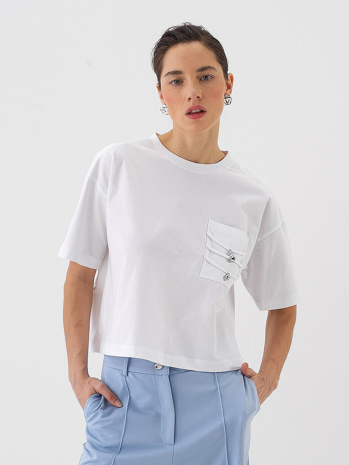 White Oversize Cotton T-Shirt