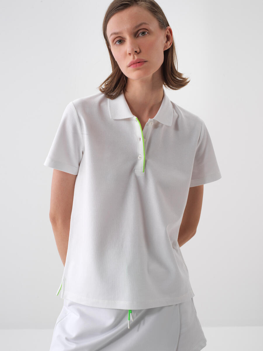 White Regular Fit Cotton T-Shirt - 1