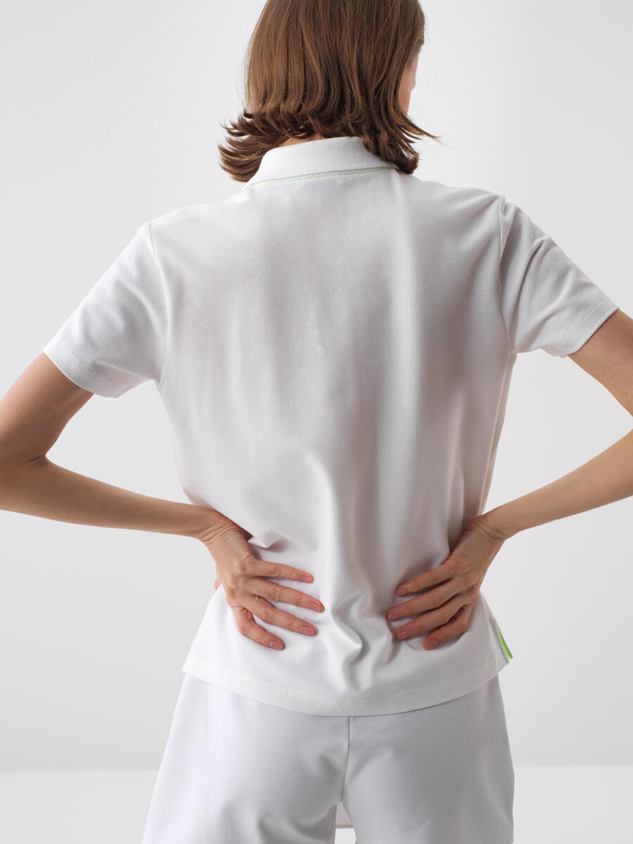 White Regular Fit Cotton T-Shirt - 4