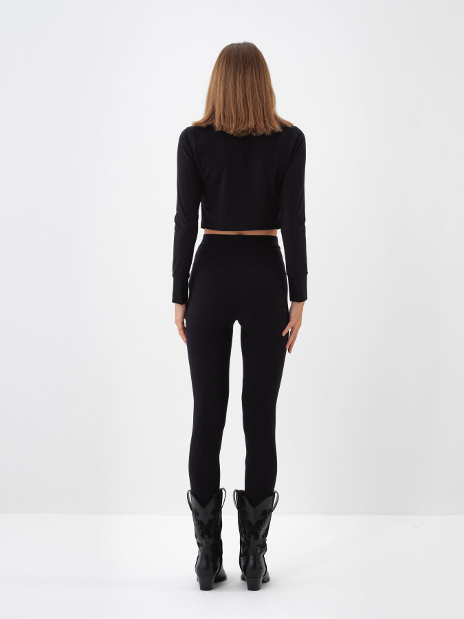 Short Zippered Sweatshirt Jacket - Xint