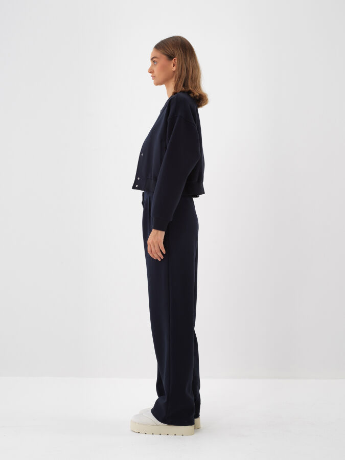 Cotton Sweatshirt Jacket - Xint