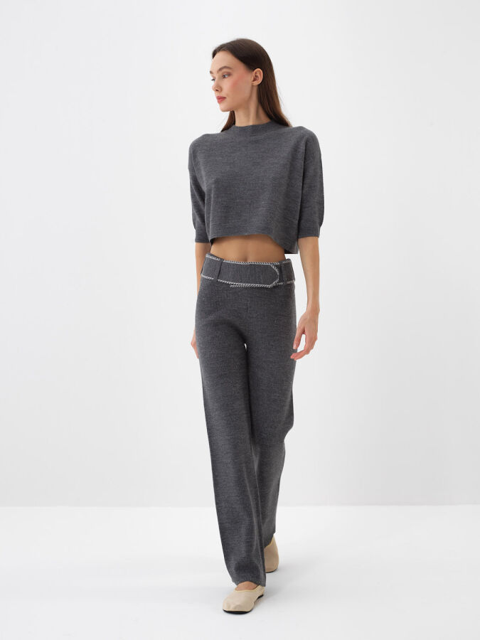 Wool Plain Pants - Xint