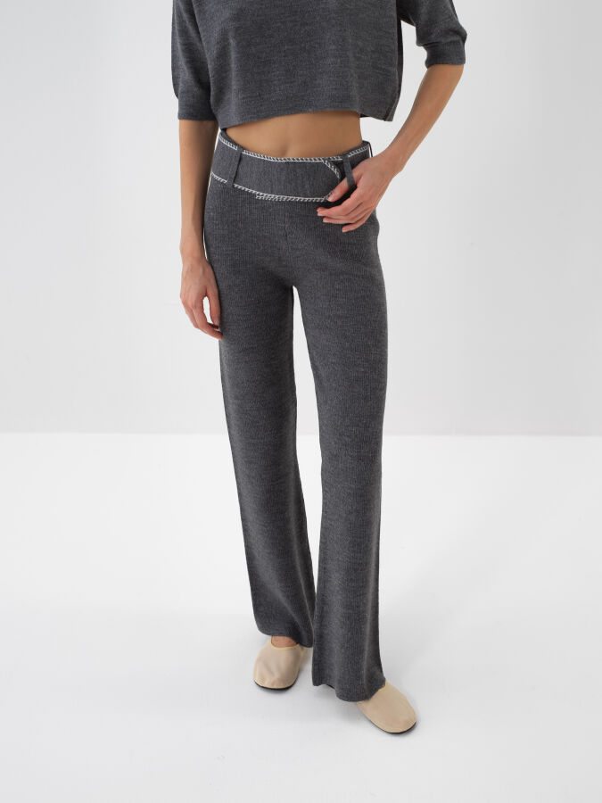 Wool Plain Pants - Xint