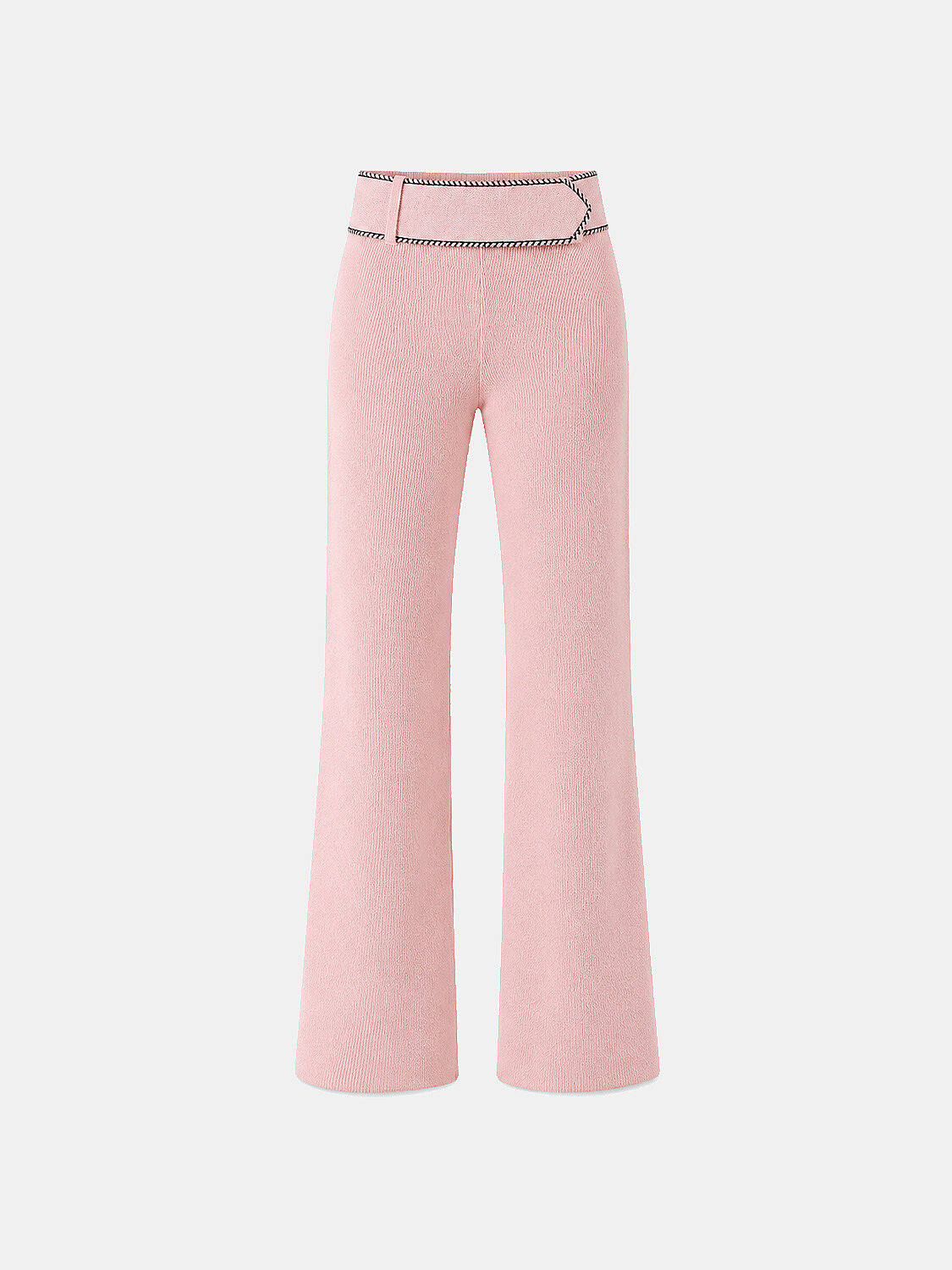 Wool Plain Pants - 1