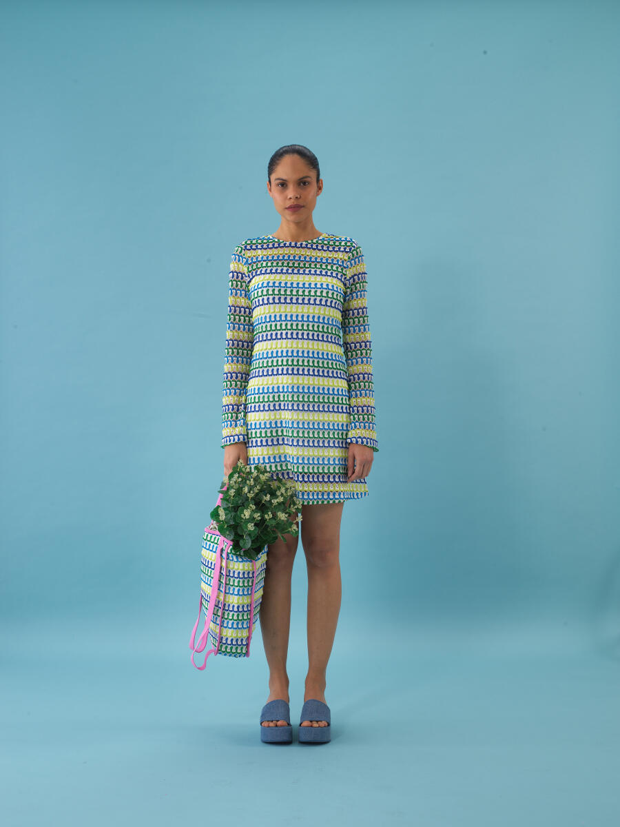 Xint Toptan Mavi Pamuklu Çanta - 5