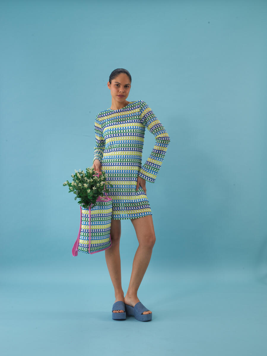 Xint Wholesale Blue Cotton Bag